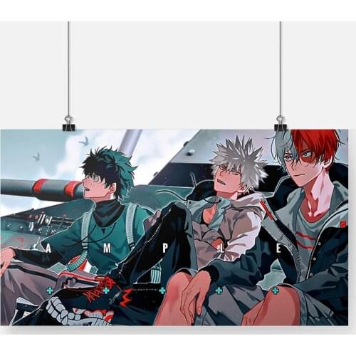 Deku Izuku Shoto Katsuki BNHA My Hero Academia Canvas Painting Decor Wall Art Bedroom Home Living Room Decoration Prints Poster