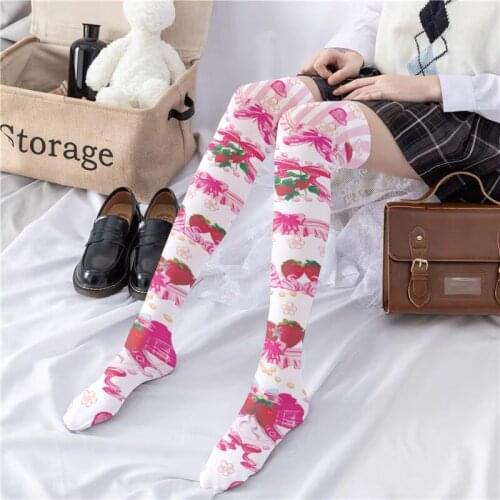 Cute Women Socks Stockings Warm Thigh High Over the Knee Socks Long Stockings medias Sexy Stockings medias de mujer 5SW32
