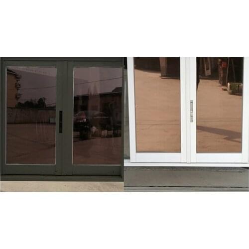 One Way Mirror Window Thermal Film Daytime Privacy Static Non-Adhesive Decorative Heat Control Anti UV Window Tint for Home