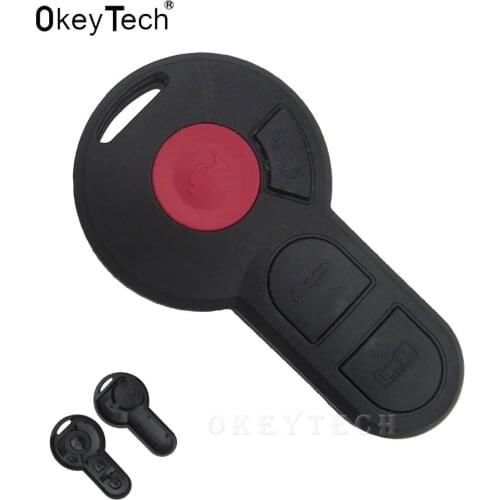 OkeyTech Replacement 3 1 4 Button Remote Car Key shell Case FOB Shell For VW Beetle Cabrio Golf Jetta Passat auto key smart card