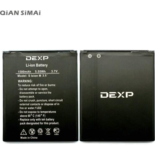 QiAN SiMAi 1pcs 100% High Quality 1500mAh Battery For DEXP S Ixion M3 .5" + Tracking Code