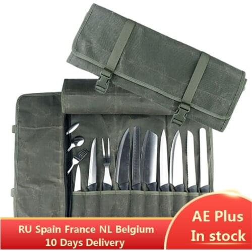 New Roll Bag Chef Knife Bag Kitchen Storage Bags Portable Knife Holder Multifunction Knife Carrying Bag Chef Tool Organizer