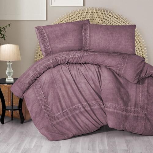 Organic Turkish Cotton or Linen Solid Bedding Set High Quality Soft Pure Cotton Bed Sheet Quilt Cover Pillow Case Duvet Cover