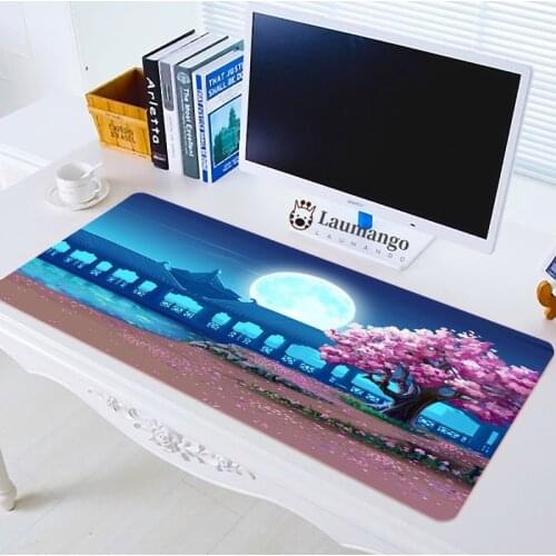 Japanese Cherry Blossom Gaming Mousepads large xxl thicken mouse pad gamer game keyboard computer Rug kawaii gaming accessories