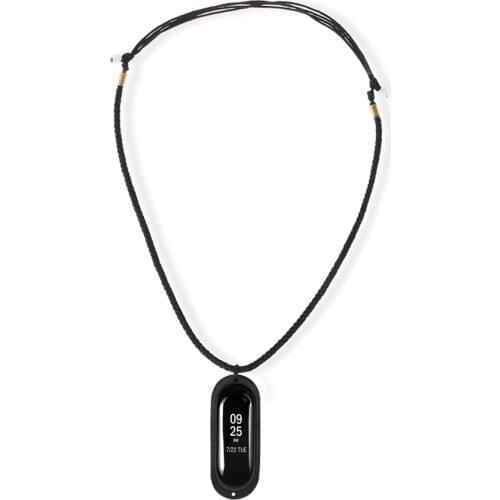 150 pcs Knitted Necklace With Rubber Pendant Holder For Xiaomi Mi Band 3 Wearable Smart watch Accessories for Mi Band 3