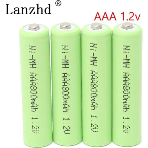 2020 AAA Rechargeable Battery AAA 1.2V Batteries 800mah Ni-MH batteies Rechargeable Batteries for Remote Control Toy(4PCS-60pcs)