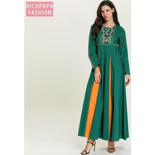 Abaya Kaftan Dubai Islamic Arabic Hijab Muslim Dress Vestidos Arabes Pakistani Turkey Robe Musulmane Grote Maten Dames Kleding