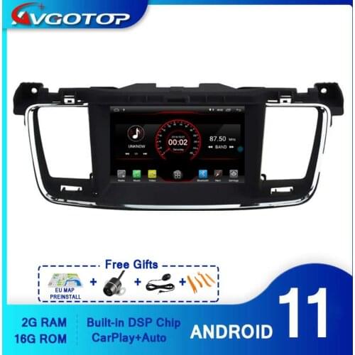 AVGOTOP Android 10 Car Radio Navigation Player for PEUGEOT 508 MP3 MP4 Wifi Vehicle GPS Multimedia