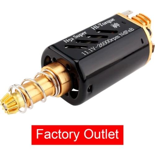 CHF-480WA-N52-7021T 19TPA Nd-Fe-B M180 High Torque Heat Dissipation Type Motor Ver.2 Gearbox Long Axis for Airsoft AEG
