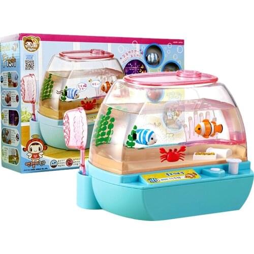 Happy Aquarium Electric Toys for Boys and Girls Childrens Simulation Fishing Toys Birthday Gifts