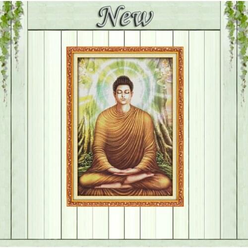 Sakyamuni Buddha painting belief home decor counted printed on canvas DMC 11CT 14CT Cross Stitch kits embroidery needlework Sets