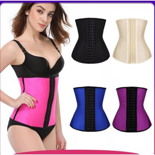 Latex Waist Trainer Corset Slimming Underwear 9 Steel Bone Shapewear Body Shapers Women Corset Waist Shaper Cinta Modeladora