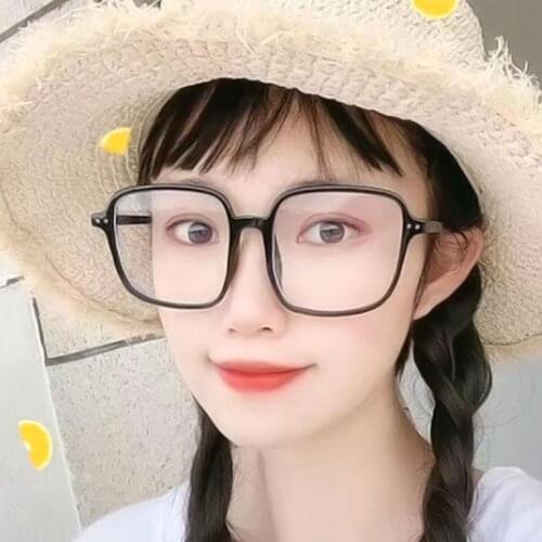 Anti Blue Light Square Glasses For Women New Eyewear Men Transparent lunette de vue Optical Eyeglasses Flat Glasses Gafas A0045