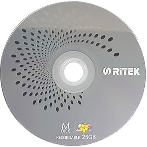 Wholesale 1 pcs 25 gb Printed BD-R M-Discs with Storage Duration of Up to 1000 Years