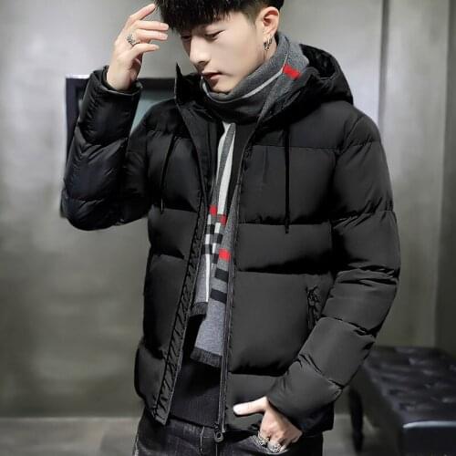 2020 Autumn & Winter New Arrivals Korean Big Size Loose Simple Solid Casual All-match Trend Men Down Padded Jacket Free Shipping