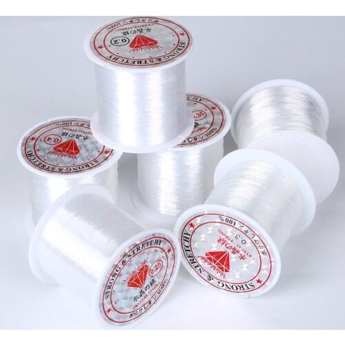 20-100Meters 0.2/0.25/0.3/0.35/0.4/0.45/0.5/0.6mm Transparent Non-Stretch Fish Line Wire Nylon String Beading For DIY Jewelry