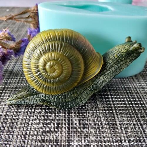 DW0141 PRZY Silicone Mold Soap Mould 3D Animals Snails Handmade Soap Making Molds Candle Silicone Mold Resin Clay Mold