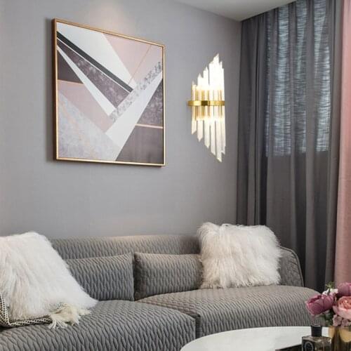 Modern Luxury Wall Lamp Living Room Bedroom Bedside Lamp Home Decoration Corridor Aisle Background Wall Lights Crystal Lighting