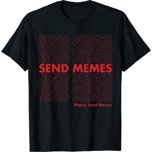 Thank You Send Memes Plastic Bag Long Sleeved TShirt Tees Dominant Classic Cotton Man T Shirts Classic
