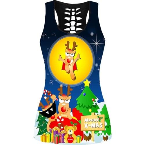 Fashion Women Summer Running Tops Cute Dog Fox Printing Sexy Sleeveless Tanks 8 Patterns S To 4xL