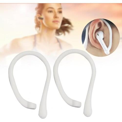 1Pair Ear Hooks Corrosion Resistant Comfortable Silicone Wireless Mini Ear Hooks for Airpods 1/2/Pro