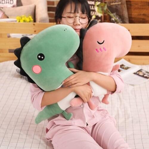 1pc 50cm Cute Q version Dinosaur Plush Pillow Soft Cartoon Animal Dinosaur Stuffed Toys Home Decoration Doll Chair Cushion
