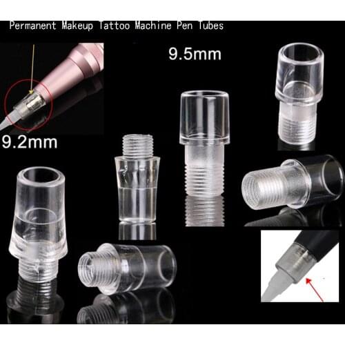 10pcs 9.2MM 9.5MM Special Permanent Makeup Tattoo Machine Pen Tubes Plastic Disposable Tubes Accessories