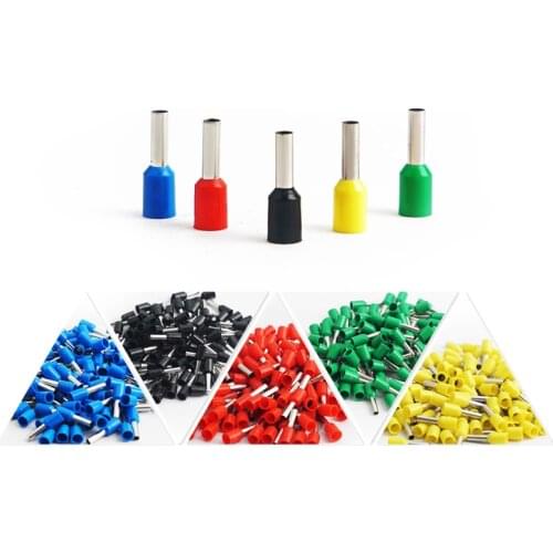 100pcs Insulated Terminals Copper Crimp Terminator cold pressed insulation wire connector for electrition