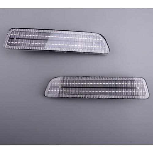 2Pcs Clear Lens LED Rear Bumper Side Marker Indicator Light Turn Signal Lamp Fit for Ford Mustang 2005 2006-2009 4R3Z15A201AA