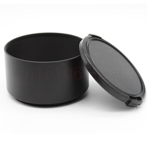 2 in 1 37 39 40.5 43 46 49 52mmTelephoto Metal Lens Hood for canon nikon 37mm lens filter + lens cap