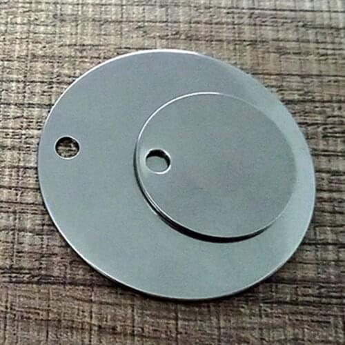 20pcs Stainless Steel Large Round Tag Pendants Stamping Blanks Pendants for Necklaces DIY Jewelry Making