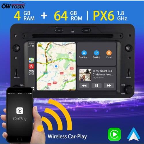 6.2" Android 10.0 PX6 4G+64G Car Multimedia Player For Alfa Romeo 159 939 Spider Brera 2006-2011 GPS Navi Radio Wireless Carplay