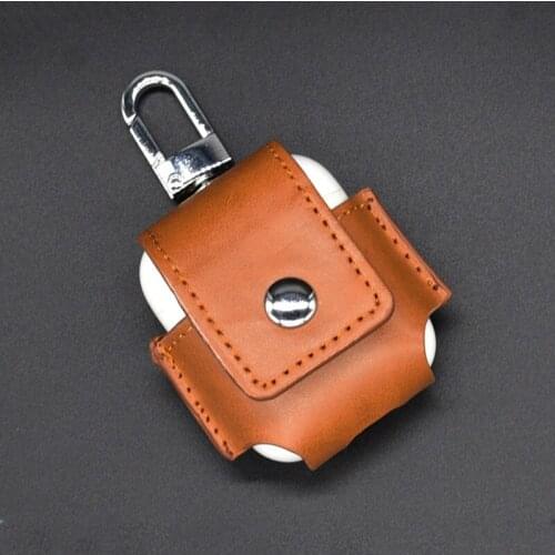 Earphone Case For Apple Airpods Earphone accessories Strap Leather with Buttons Case Protective wireless headphone Cover