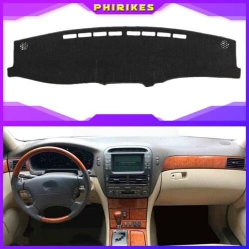 Car Dashboard Cover For Lexus LS430 2002 2003 2004 2005 Dashboard Mat Pad Carpet Dashmat Sun Shade Pad Automobile Car Styling