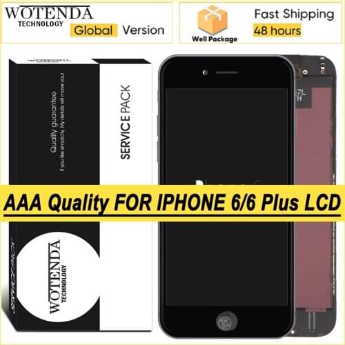 AAA+ Display For iPhone 6 Plus LCD Touch Screen Digitizer Assembly Repair Parts with Service Pack
