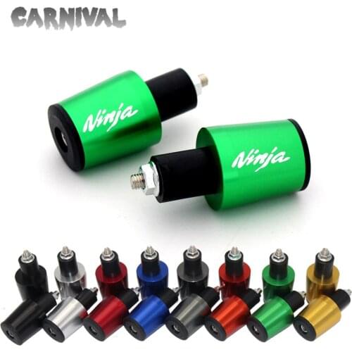 For KAWASAKI Ninja400 Ninja300 Ninja250 ZX10R motorcycle accessories 7/8 '' 22MM handlebar grips handle bar cap end plugs