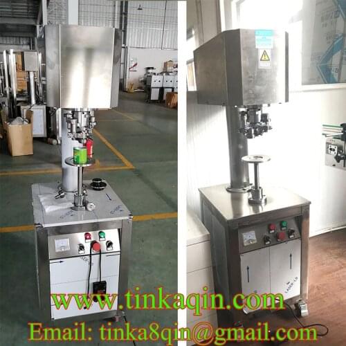 GT4A3 Capping machine bottom mold stationary Tin can Milk powder can PET cans Sealer Locking machine Metal cover sealing machin