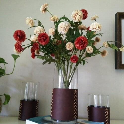 Artificial lilac flowers branch home wedding decorative fake silk carnation flowers