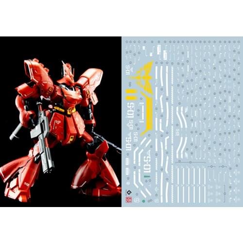 MG Gundam Kasha Water Sticker Cardboard Sazabi Fluorescent Water Sticker Bronzing Water Sticker