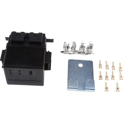 2 Way Circuit Automotive Relay Blade Fuse Box Holder Kits Insurance Panel