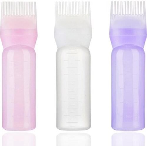 Hair Dye Applicator Brush Empty Hair Dye Bottle Dyeing Shampoo Bottle Oil Hair Tools Dispensing Salon Hair Coloring Styling Tool