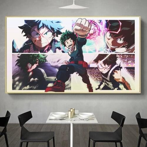 Colorful Japan Anime My Hero Academia Poster Art Prints Original Canvas Artwork 50 x 70 cm,No Frame