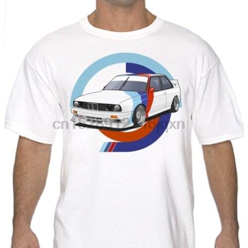 2019 Summer Cool T-shirt Classic German car fans M3 E30 graphic T Shirt White or Gray S to 3XL Racings Rally Drifting Tee Shirt