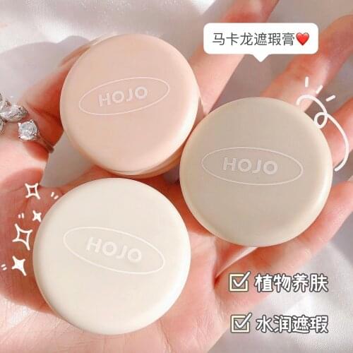 Macaroon Facial Concealer Cream Eye Primer Makeup Base Long Lasting Concealer Easy to Wear Moisturizer Oil Control Brighten Skin