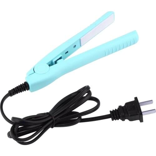 Mini Electric Ceramic Hair Curl Straightener Flat Iron Perm Splint Perm Splint For Touch-ups Shorter Layers Bangs Styling Tool