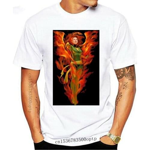 Mans T-shirt Jean Grey Dark Phoenix T-shirt Xmen Comics Tee Shirt Short Sleeve S-3XL Streetwear