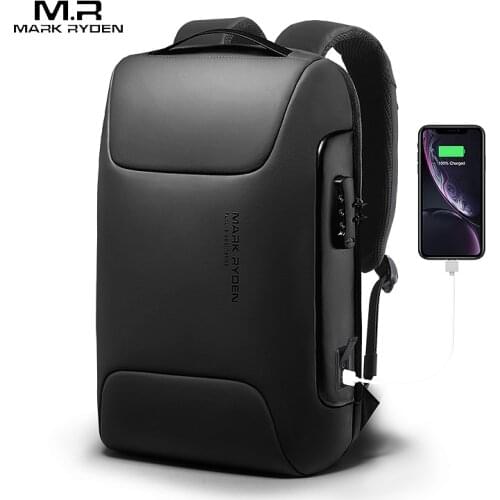 MARK RYDEN Anti-Theft Backpack Men Fit 15.6 Inch Laptop Backpacks with Charging Office Work Business Bag Travel Mochila