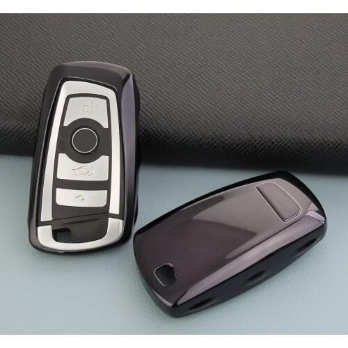 For BMW 1 2 3 4 5 6 7 Series X3 X4 Black Soft Key Case Cover Fob Holder Accessories F20 F22 F30 F31 F34 F36 F10 F07 F01 F25 F26