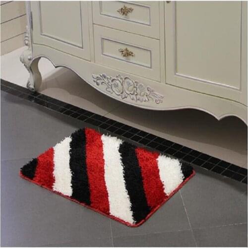 UBRUSH New carpet polyester anty-slip in kitchen and bathroom Three color Striped For Home 45*75 cm Carpet