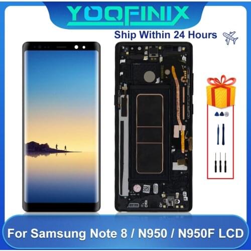Original For Samsung Galaxy Note 8 LCD SM-N950F N950FD N950U N950 Display LCD Touch Screen Digitizer Display Replacement Parts
